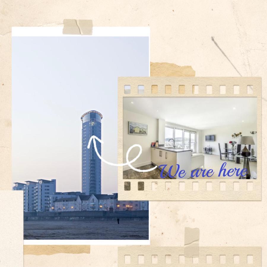 Apartmán Beach On The Doorstep Meridian Tower Marina Swansea Exteriér fotografie